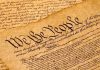 Close-up of U.S. Constitution, "We the People".