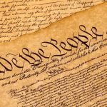 Close-up of U.S. Constitution, "We the People".