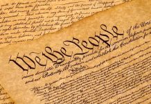 Close-up of U.S. Constitution, "We the People".