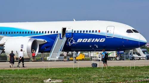 shutterstock_2248925913.jpg featured image Boeing aircraft on display at an airshow.