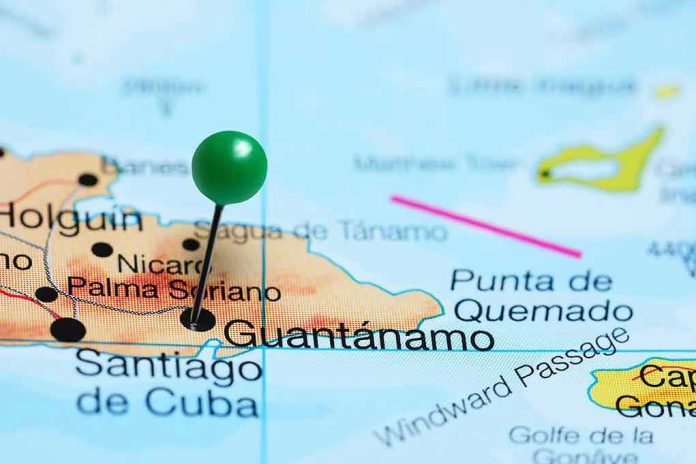 452837251 Map with pin on Guantánamo Cuba