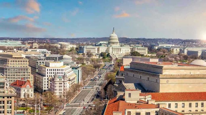 1860349288 Washington DC skyline with Capitol Building in background