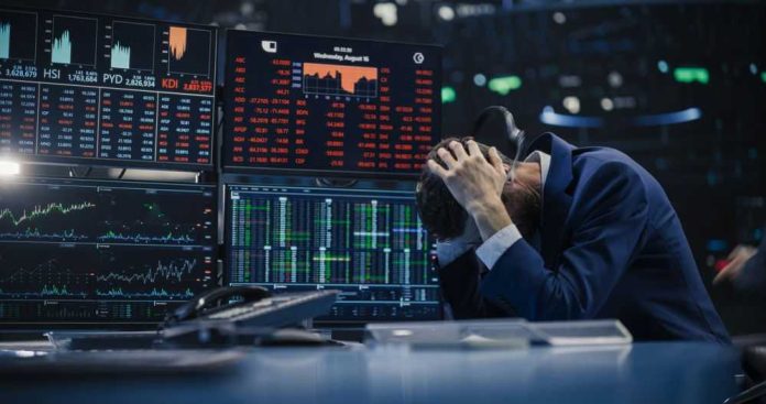 2388692919 Trader stressed out by multiple declining stock charts.