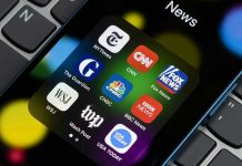 Legacy Media Loses Its Grip News app icons on a smartphone screen.