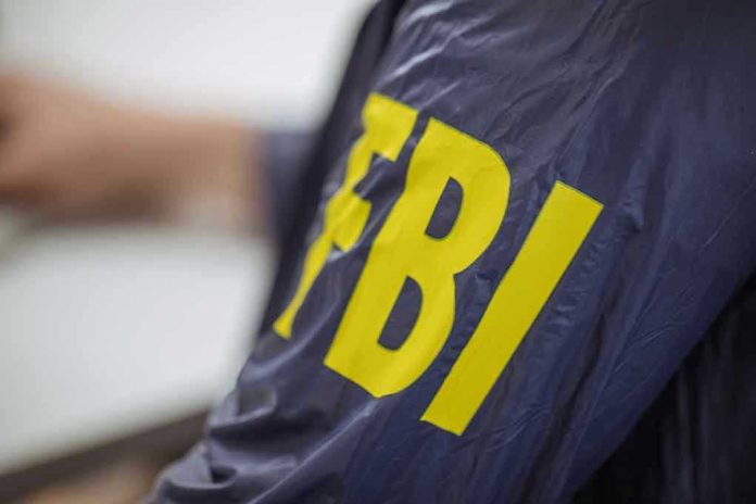 612694196 Jacket with FBI letters in yellow.