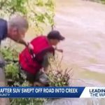 3 rescued after SUV swept off roadway by flash floodwaters in southeast Indiana
