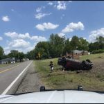 Trooper PITs Dodge Charger — Toddler Climbs Out After Rollover 🚨