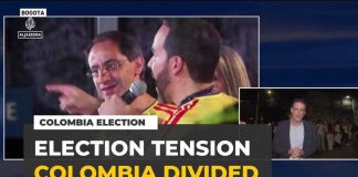 Observers Push Back: No Mass Fraud Colombia election dispute: left-wing supporters rally in Bogotá amid tight race