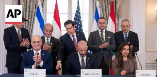 Israel and Lebanon sign framework agreement with the US