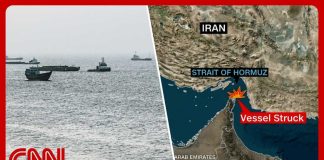 Drone Strike Shatters Hormuz Truce Iran strikes ship in Hormuz after Trump claims 'total control'