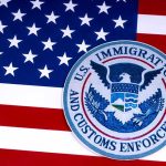 From NFL Jersey To One-Way Ticket U.S. immigration and customs enforcement seal on American flag