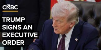 Stroke-Of-Pen Shockwave Hits Policy President Trump signs an executive order at the White House — 8/3/2026