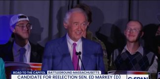 Sen. Ed Markey (D-MA) Declares Victory in U.S. Senate Primary