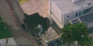 Malibu Shock: Cage Home Driveway VANISHES Sinkhole threatens mansion once linked to Nicolas Cage