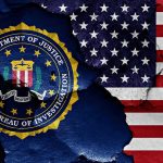 FBI Raid Finds Gold – CIA Can’t Explain FBI seal and American flag on cracked wall