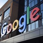 Google logo on office building facade