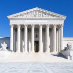 Hospice Hustle Exposed — Taxpayers Burned The Supreme Court building featuring marble columns and a clear blue sky