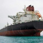 U.S. Fired a Hellfire Missile Into a Tanker Headed for Iran Large oil tanker anchored in calm sea