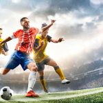 Sports Stars Outrage Erupts Worldwide Soccer player in red jersey kicking ball during match