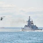 Cartel War, Invisible Evidence military ships and helicopter at sea