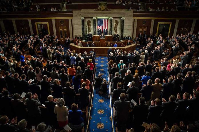 shutterstock_218485888-3 Legislative chamber audience stands and applauds