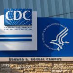 Deadly Virus, Dubious Lockdown CDC headquarters sign at Edward R. Roybal Campus