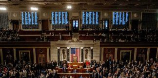 Secret Subpoenas Reached Members of Congress U.S. House chamber with lawmakers gathered before a session