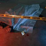 Attempted Kidnapping, Brutal Payback crime scene body under sheet behind caution tape